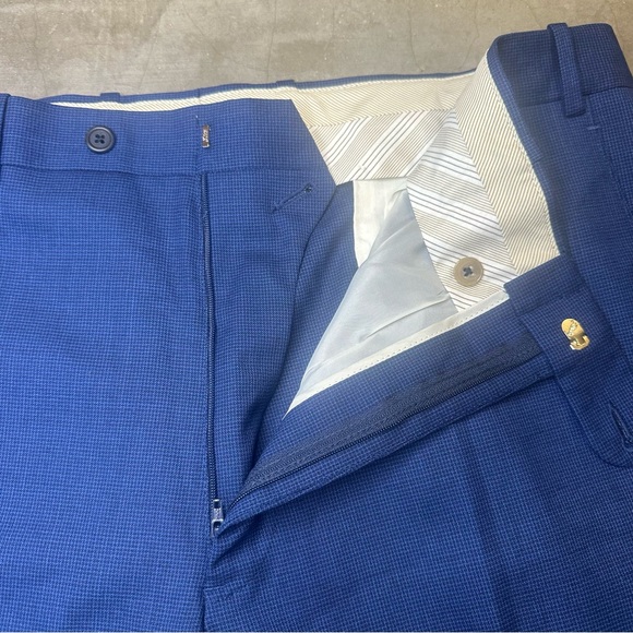 JB Britches Torino Wool Stretch Suit Blue Wool Sz 38R (Pants) 48R (Jacket) - Picture 14 of 16